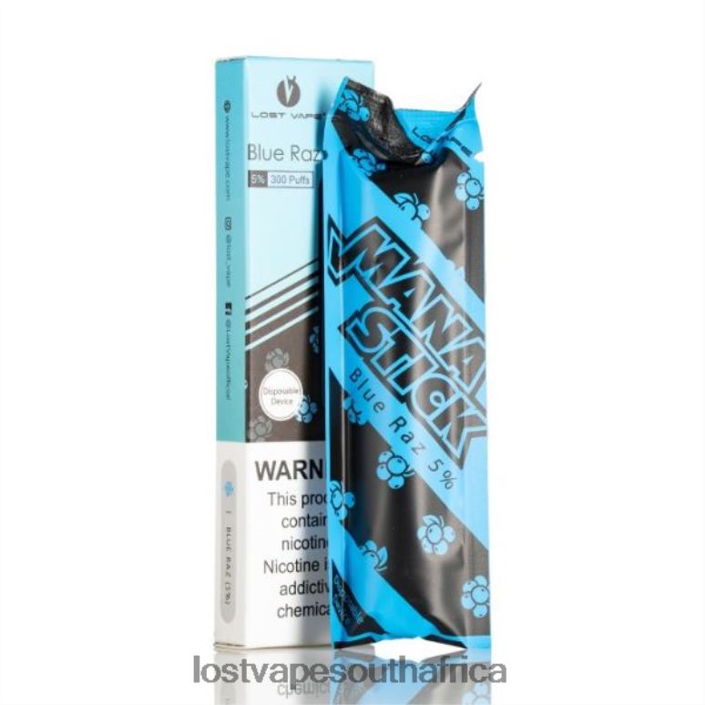 Lost Vape Wholesale - 2BFN6519 Lost Vape Mana Stick Disposable | 300 Puffs | 1.2mL Blue Raz 5%