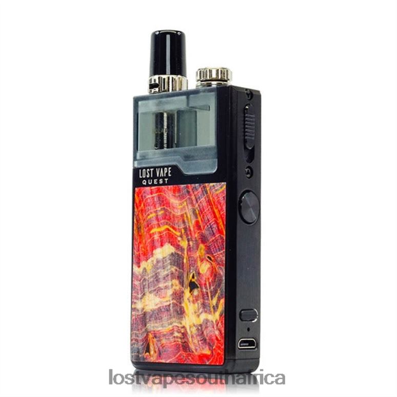 Lost Vape Contact - 2BFN6474 Lost Vape Quest Orion Q Pod Device Full Kit Black/Red Stabwood