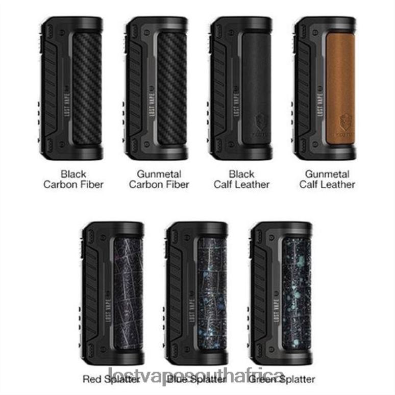 Lost Vape Review South Africa - 2BFN6450 Lost Vape Hyperion DNA 100C Mod 100w 200w Gunmetal Calf Leather