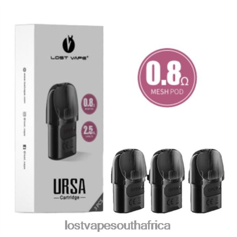 Lost Vape Price South Africa - 2BFN6123 Lost Vape URSA Replacement Pods | 2.5mL (3-Pack) Black 0.8ohm